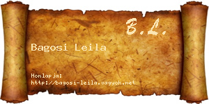Bagosi Leila névjegykártya